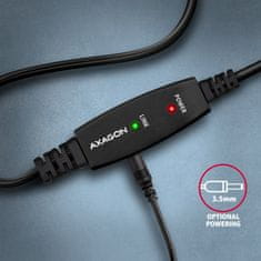 AXAGON ADR-215B USB2.0, A-M->B-M, aktivní prodlužka/repeater kabel 15m