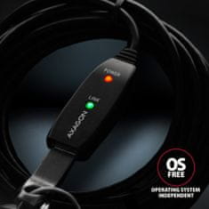 AXAGON ADR-305 USB 3.2 Gen 1 A-M->A-F, aktivní prodlužka/repeater kabel 5m