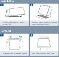 Pitaka ochranný kryt MagEZ 2 pro Apple iPad Pro 12.9" 2022/2021, černá/šedá