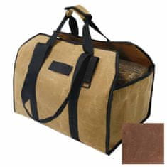 FIREWOOD Bag Taška na dřevo Premium tmavě hnědá T004