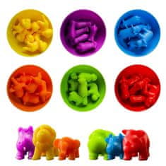 Sferazabawek Montessori Zvířata pro učení se barvám a počítání 48 ks