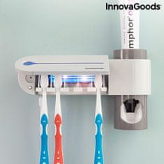 InnovaGoods UV sterilizátor na zubní kartáčky s podstavcem a dávkovačem zubní pasty Smiluv InnovaGoods