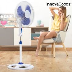 InnovaGoods Stojanový Ventilátor InnovaGoods Ø 40 cm 50 W Modrobílý