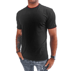 Dstreet Pánské hladké tričko AURELIA černé rx5288 M