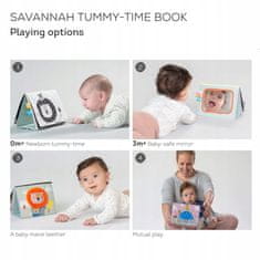 Taf Toys Senzorická knížka Tummy-Time Sawanna