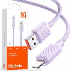 Mcdodo Mcdodo Silný vysokorychlostní kabel Lightning Usb 36W 2M fialový CA-3645