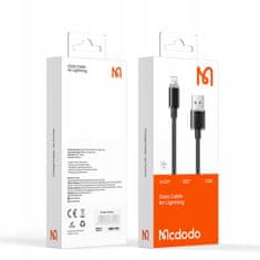 Mcdodo Mcdodo Výkonný vysokorychlostní kabel Lightning Usb 36W 1,2M černý CA-3640