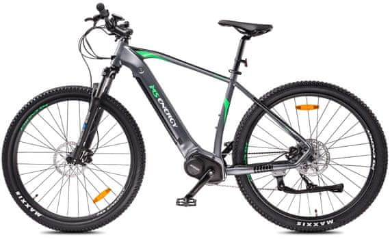 Elektrické kolo MS Energy E-bike m100 do terénu elektrické horské kolo terenní kolo kompaktní ebike nadčasový design HD displej 9 převodů převodovka rychlosti duální brzdný systém extra dlouhý dojezd 130km LED osvětlení přední odpružení Shimano výbava velké pneumatiky hliníkový rám stojánek 250W motor vysokokapacitní baterie do terénu velké terenní pneumatiky velkokapacitní baterie