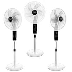 Adler Stojanový ventilátor 40 cm / 16" LED s dálkovým ovládáním