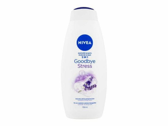 Nivea 750ml goodbye stress shower & bath 2 in 1