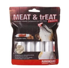 Meat Love Odmeny pro psy ve tvaru salámu Meat & trEAT 100% buvol 4x40g