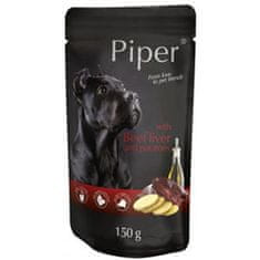 Piper Kapsička pro psa s hovězí játry a bramborami 150g