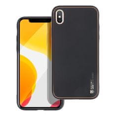 FORCELL Obal / kryt na Apple iPhone X černý - Forcell LEATHER