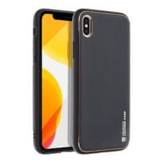 FORCELL Obal / kryt na Apple iPhone X černý - Forcell LEATHER