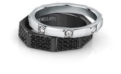 Morellato Nadčasový černý prsten s krystaly Motown SALS84 (Obvod 63 mm)