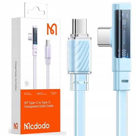 Mcdodo Mcdodo Vysokorychlostní kabel USB-C PD 65W 1,8 m modrý CA-3455