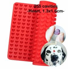 Kraftika 1 ks 3d silicone food grade 255 heart cavity mat