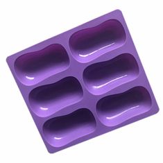 Kraftika 1ks 3d silicone food grade 6 oval blank mold