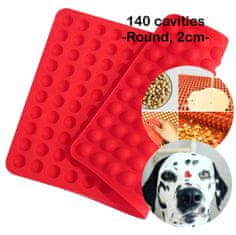 Kraftika 1 ks 3d silicone food grade 140 round cavity mat