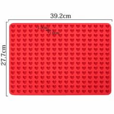 Kraftika 1 ks 3d silicone food grade 255 heart cavity mat