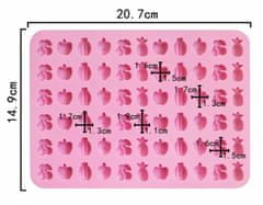 Kraftika 1ks 3d silicone food grade 66 mix ovocná mouka