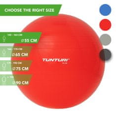 Tunturi Gymnastický míč TUNTURI 75 cm červený