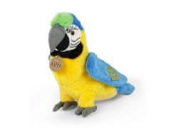 Rappa Plyšový papoušek modro žlutý Ara Ararauna 24 cm