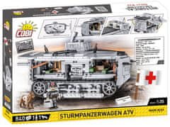 Cobi 2989 Great War Sturmpanzerwagen A7V, 1:35, 840 k, 2 f