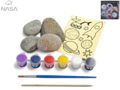 Mikro Trading NASA kreativní sada, pomalujte si kamínky jako planety 4 ks kamínků v krabičce