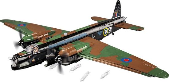 Cobi World War II Vickers Wellington Mk. II, 1:37, 1162 kostek, 2 figurky