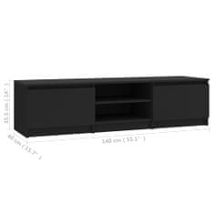 Vidaxl TV stolek černý 140 x 40 x 35,5 cm kompozitní dřevo