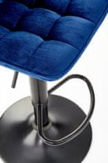 Halmar Barová židle Forbia tmavě modrá