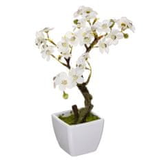 Atmosphera Umělá orchidej v bílé barvě, 26 cm