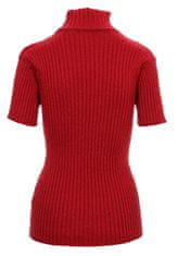 Guess Guess dámské úpletové tričko s rolákem Jolene vínově červené Velikost: XS