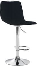 BHM Germany Barová židle Lex, textil, chromová podnož / černá 