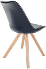 BHM Germany Jídelní židle Sofia II, syntetická kůže, černá