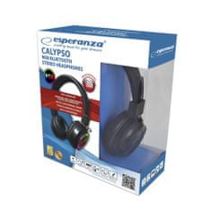 Esperanza Bezdrátová sluchátka Bluetooth Calypso EH219 RGB černá