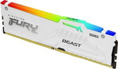 Kingston Fury Beast White RGB 64GB (2x32GB) DDR5 5600 CL36, AMD EXPO