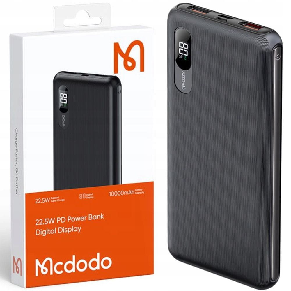 Mcdodo 389 22.5W PD+QC Power Bank 20000mAh with Digital Display