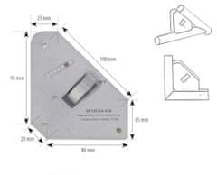 SPARTUS Úhelník magnetický s vypínačem 13,5kg SP145-04-030 Svařovací úhlový magnet