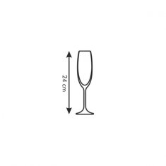 Tescoma CHARLIE sklenice 220ml-šampaňské 6ks