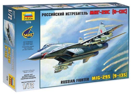 Zvezda Mikojan-Gurevič MiG-29 ''Fulcrum'', Model Kit 7278, 1/72