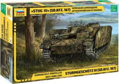 Zvezda Sturmgeschütz IV, Modelkit tank 3661, 1/35
