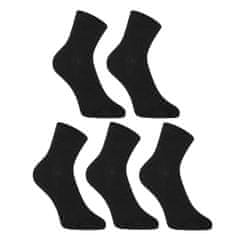 Styx 5PACK ponožky kotníkové bambusové černé (5HBK960) - velikost L