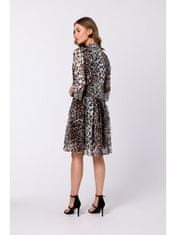 Stylove Dámské mini šaty Omiten leopard XXL