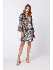 Style Stylove Dámské mini šaty Seka S338 leopard XL