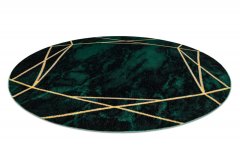 Dywany Łuszczów AKCE: 120x120 (průměr) kruh cm Kusový koberec Emerald 1022 green and gold kruh 120x120 (průměr) kruh