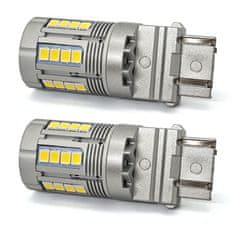 motoLEDy P27/7W LED žárovka 3157 12-24V bez chyby 3000lm bílá