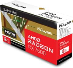 Sapphire PULSE Radeon RX 7600 GAMING 8GB, 8GB GDDR6