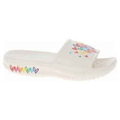 Skechers Pantofle bílé 35 EU Jgoldcrown Foamies IN Love With Love